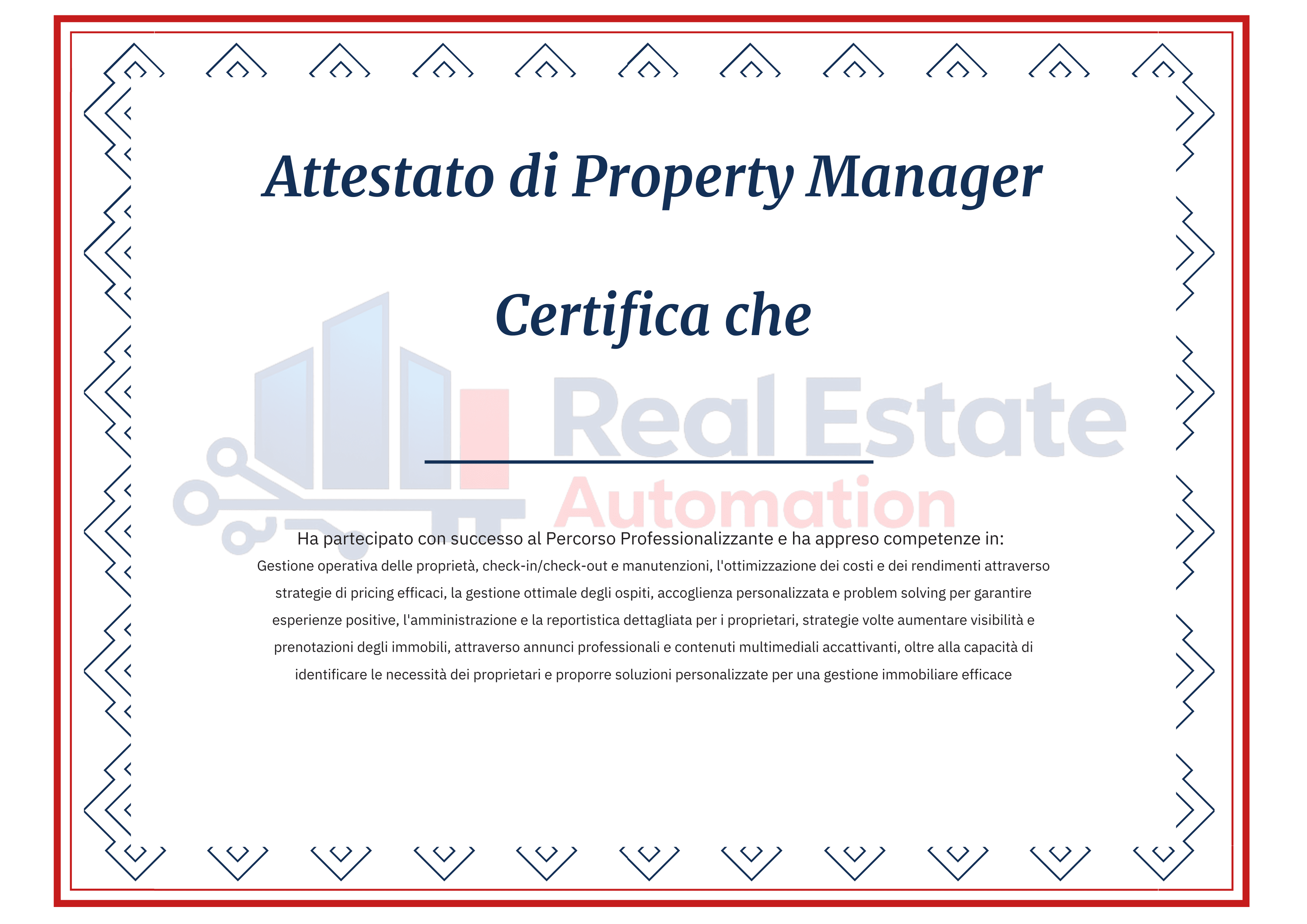 Attestato di Completamento